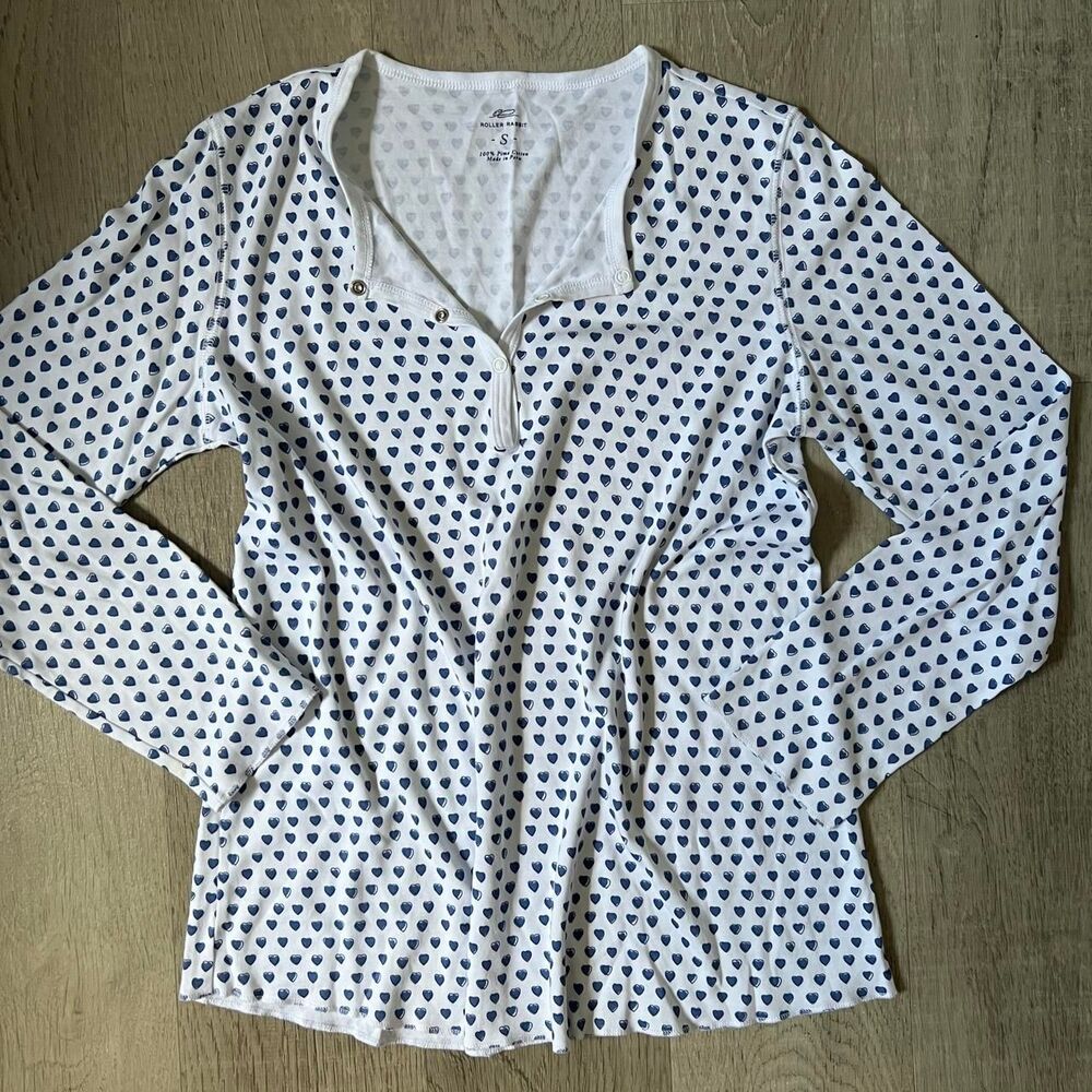 Roller Rabbit Women's White and Blue Pajamas